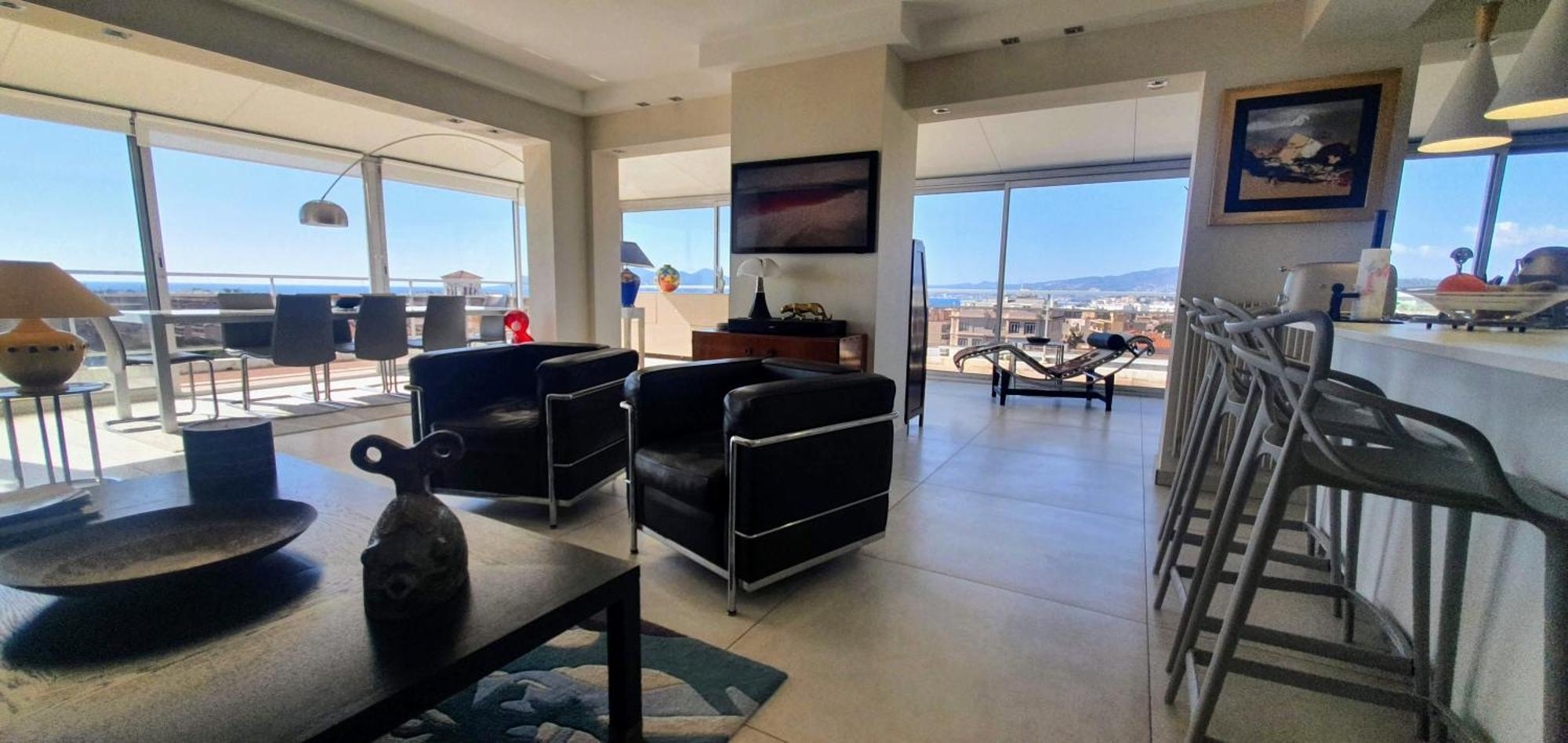 Villa Sur Le Toit - Vue Mer Exceptionnelle Cannes Exteriör bild