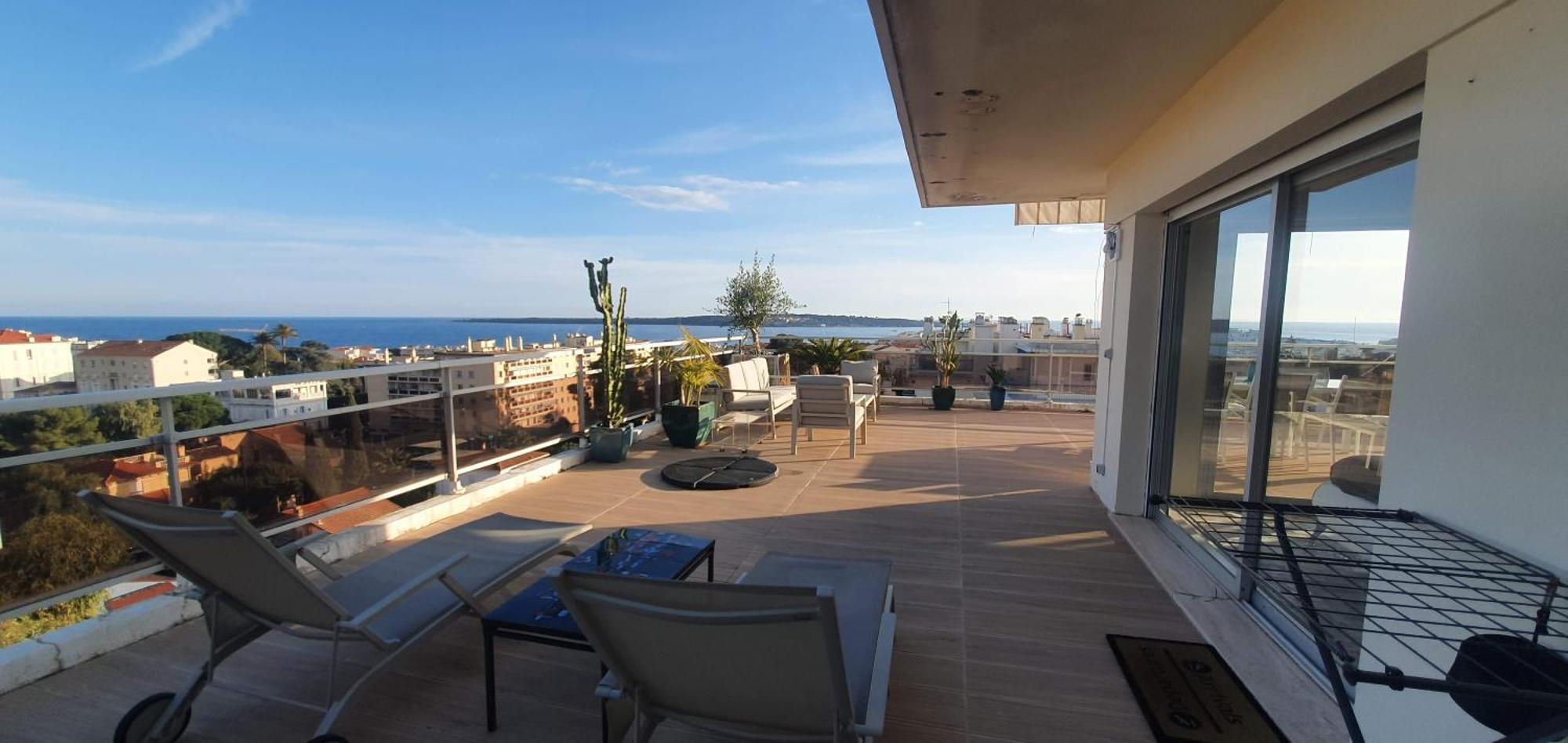 Villa Sur Le Toit - Vue Mer Exceptionnelle Cannes Exteriör bild