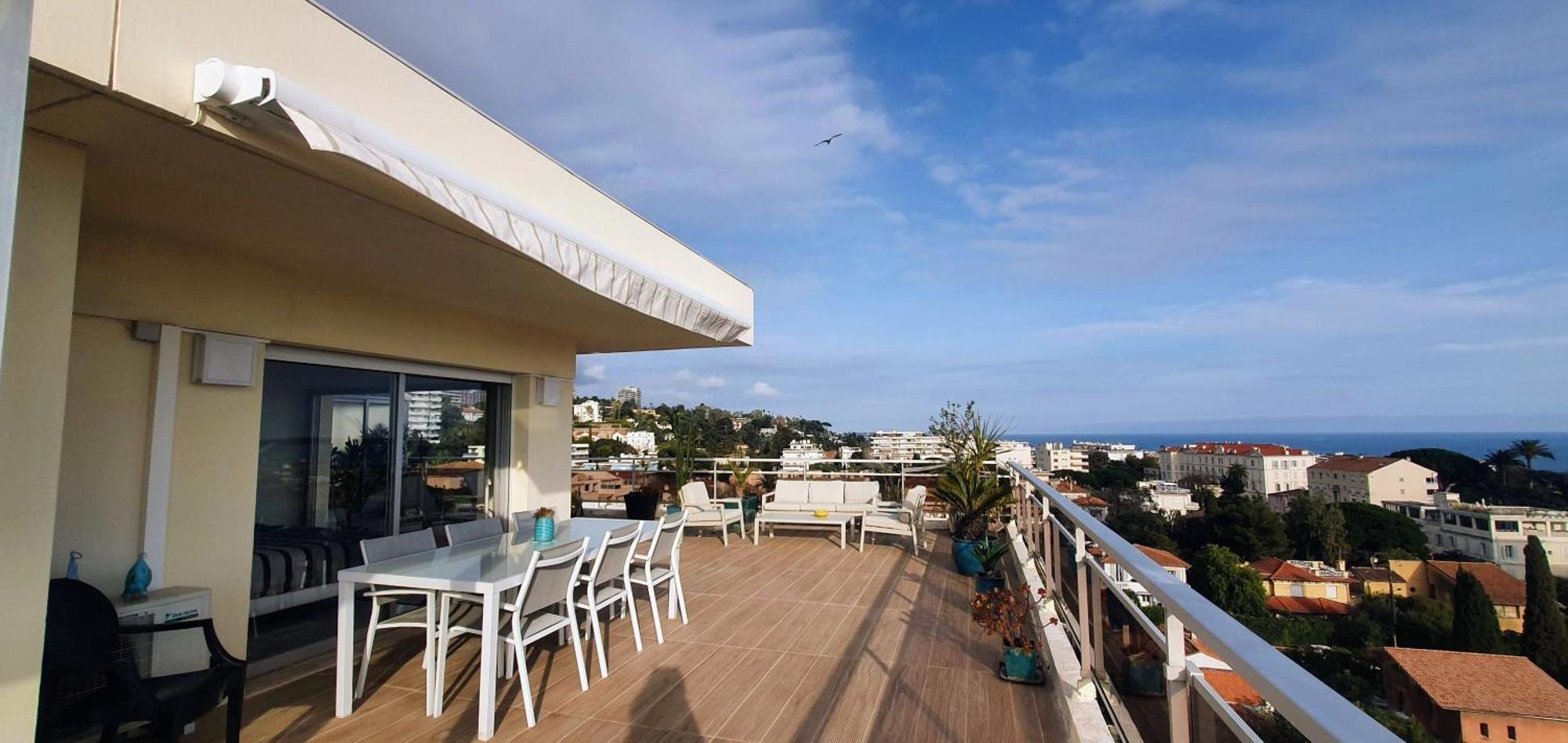 Villa Sur Le Toit - Vue Mer Exceptionnelle Cannes Exteriör bild