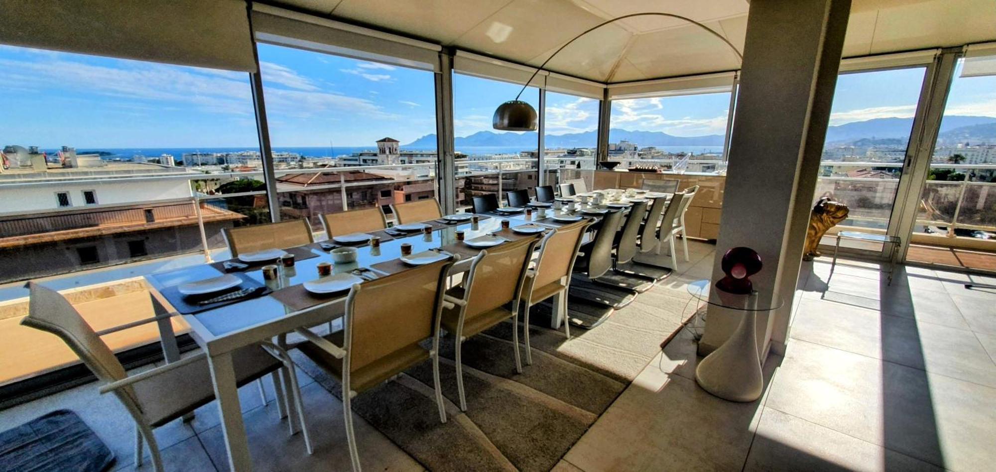 Villa Sur Le Toit - Vue Mer Exceptionnelle Cannes Exteriör bild