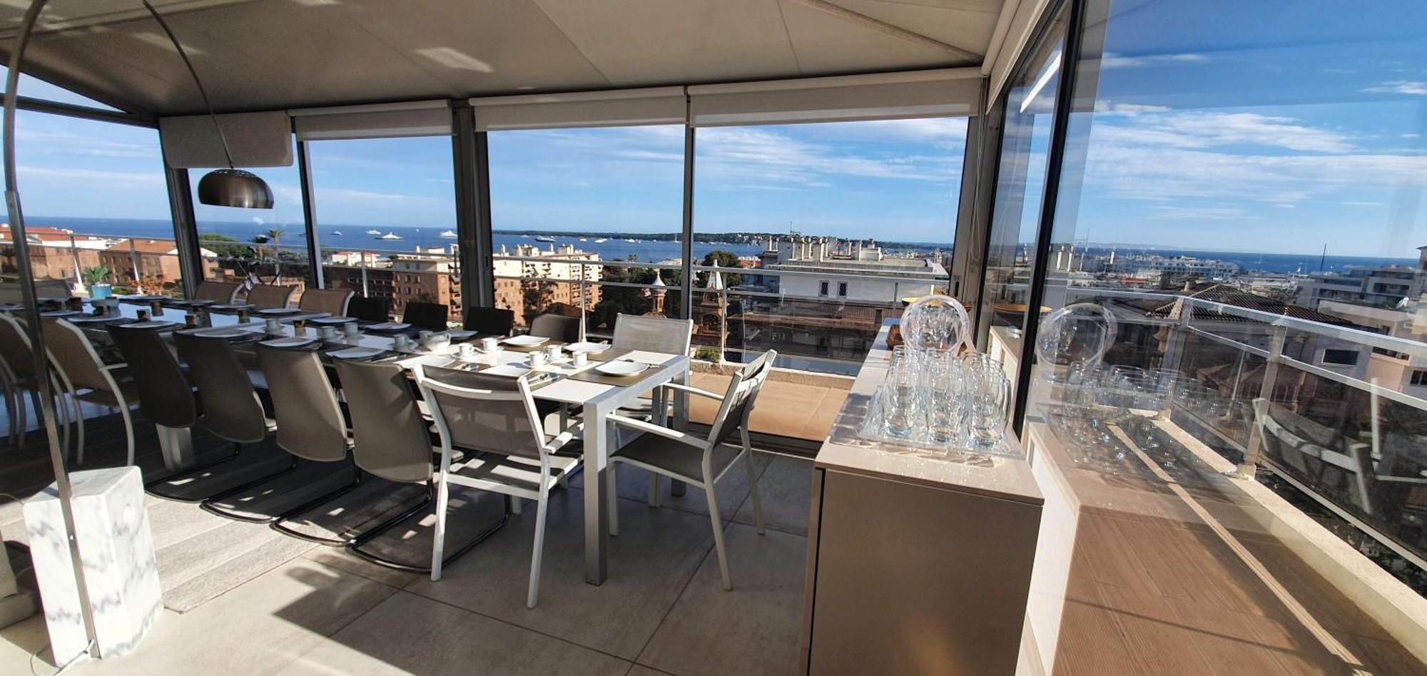 Villa Sur Le Toit - Vue Mer Exceptionnelle Cannes Exteriör bild