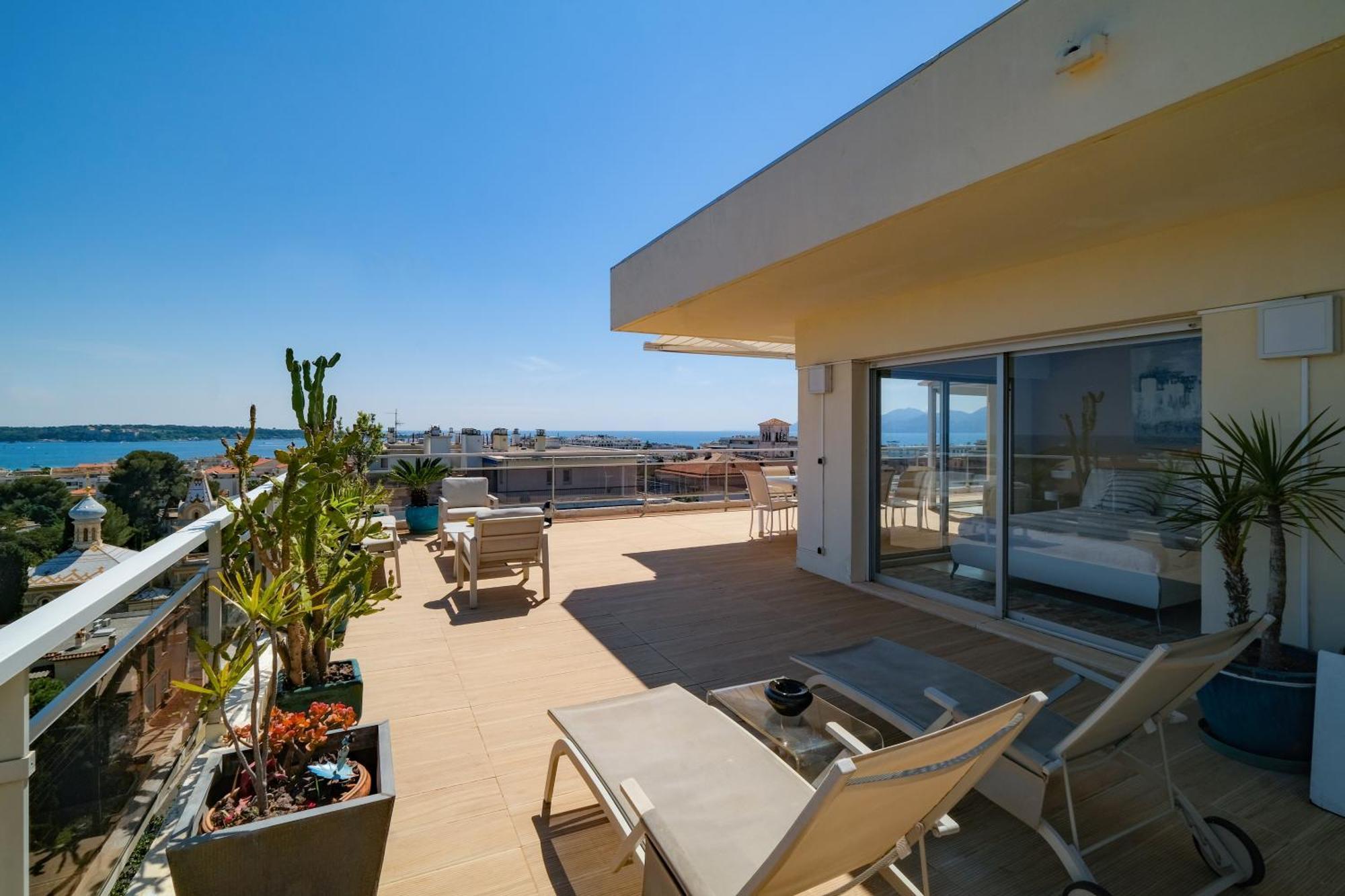Villa Sur Le Toit - Vue Mer Exceptionnelle Cannes Exteriör bild