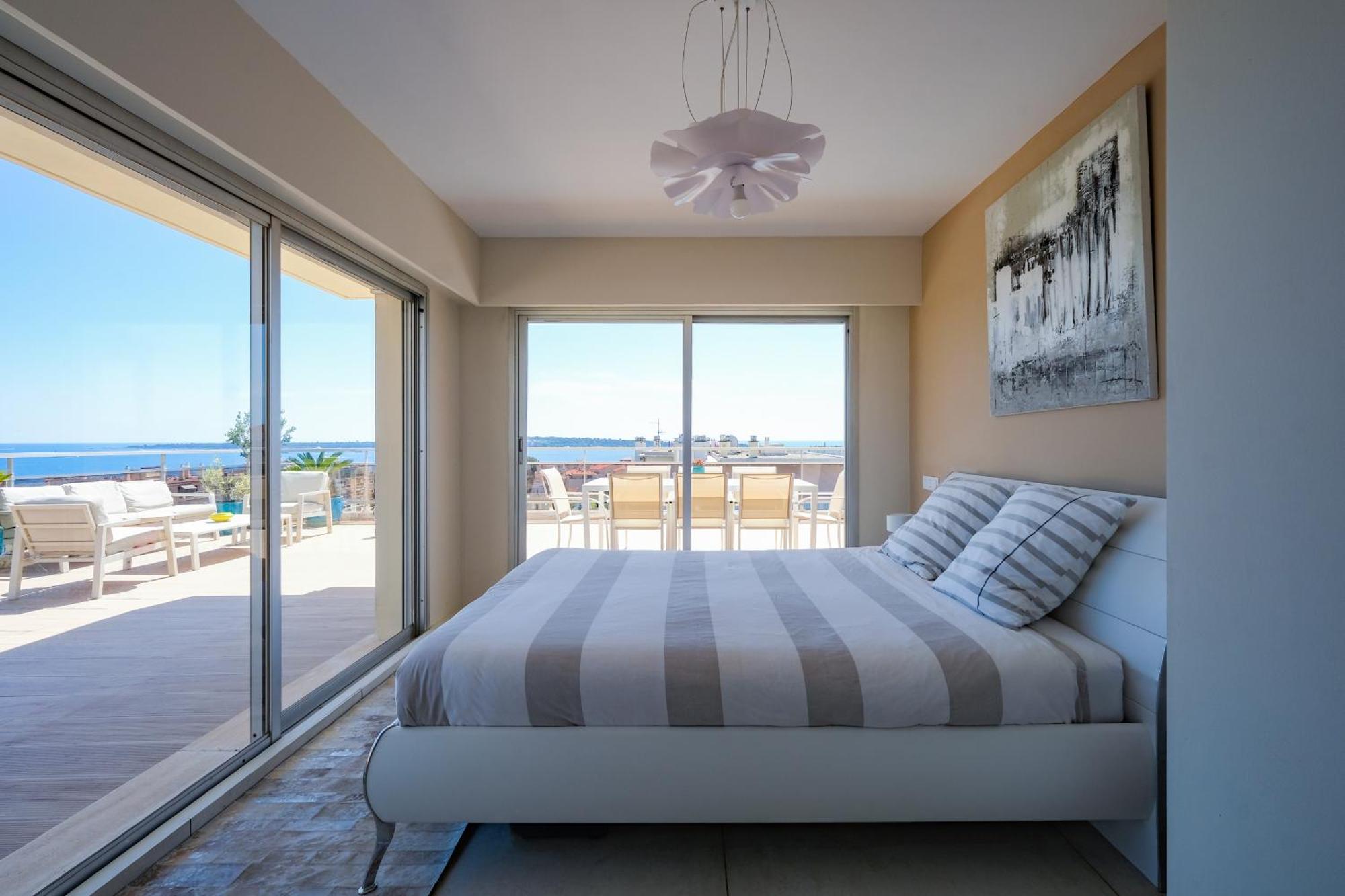 Villa Sur Le Toit - Vue Mer Exceptionnelle Cannes Exteriör bild