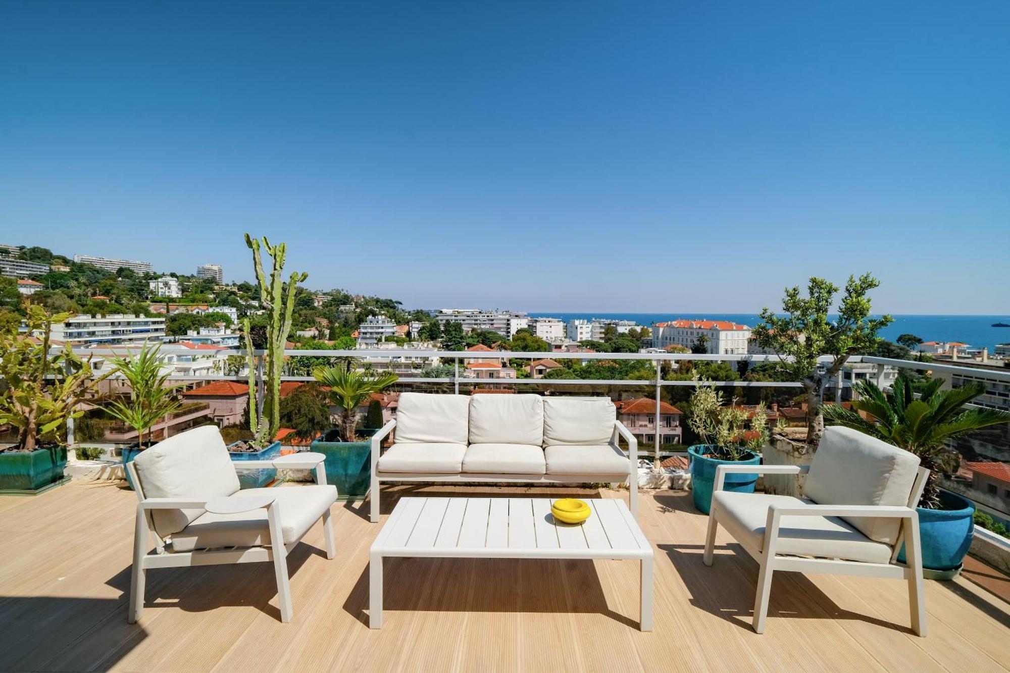 Villa Sur Le Toit - Vue Mer Exceptionnelle Cannes Exteriör bild