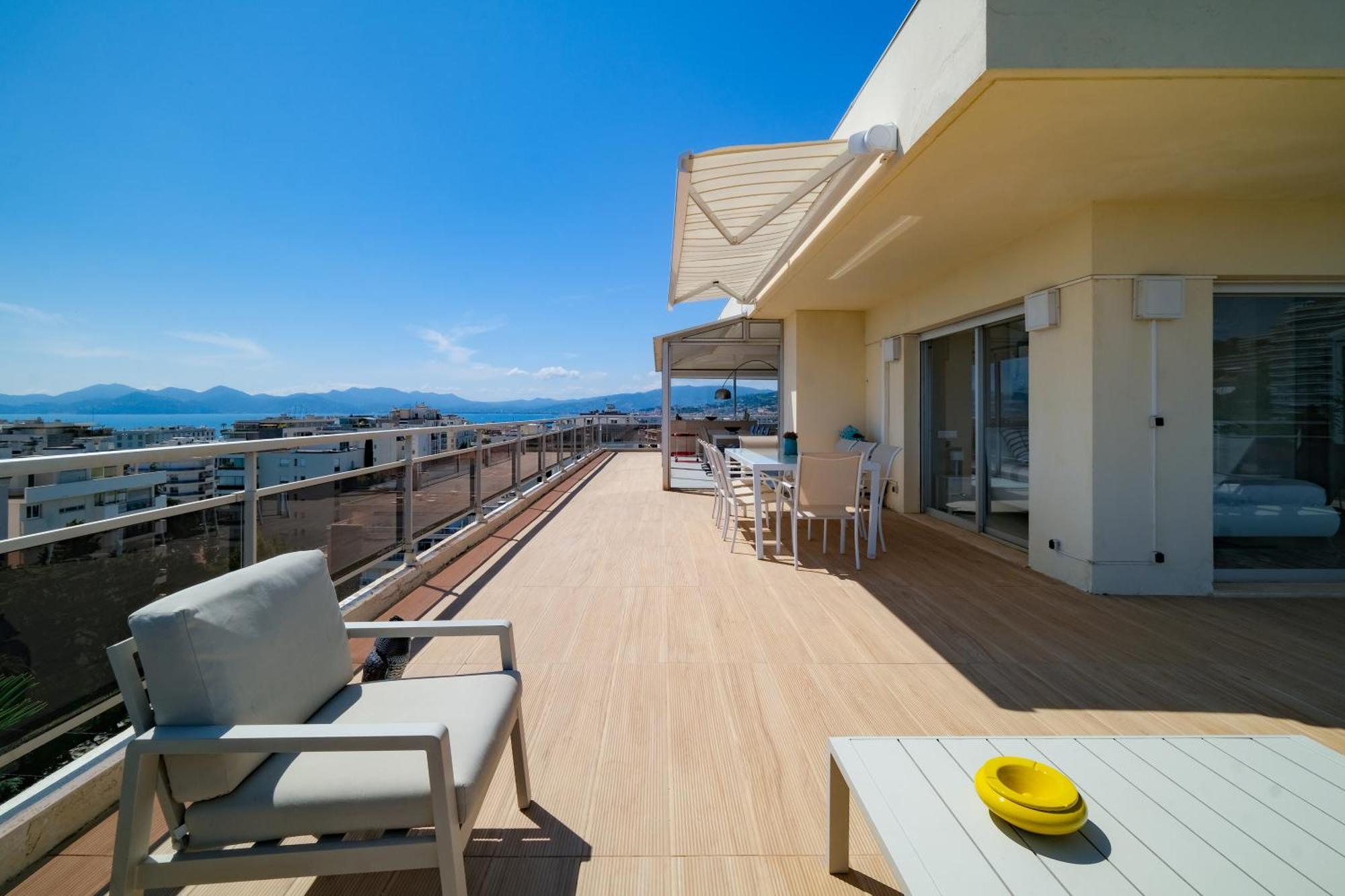 Villa Sur Le Toit - Vue Mer Exceptionnelle Cannes Exteriör bild