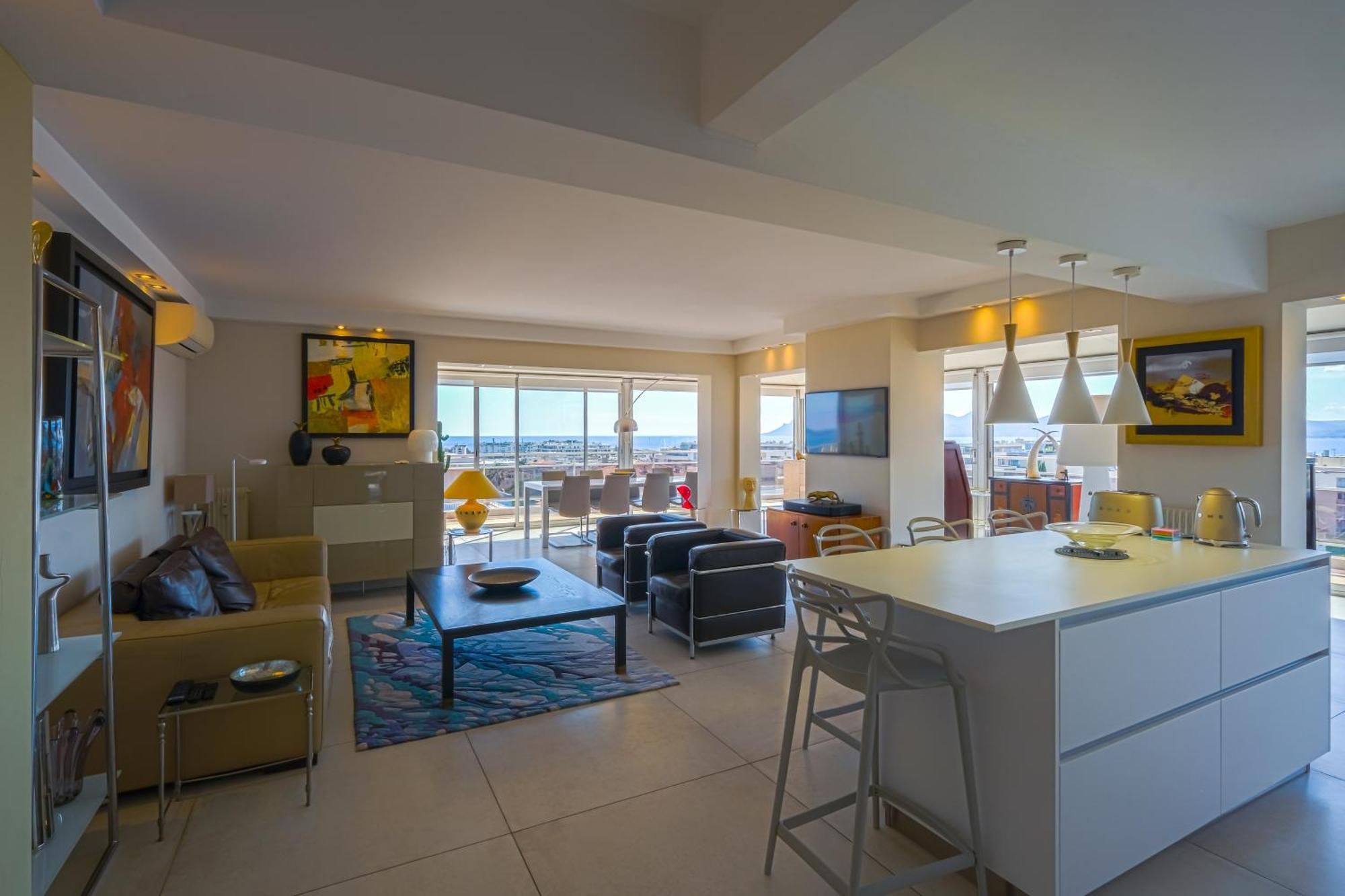 Villa Sur Le Toit - Vue Mer Exceptionnelle Cannes Exteriör bild